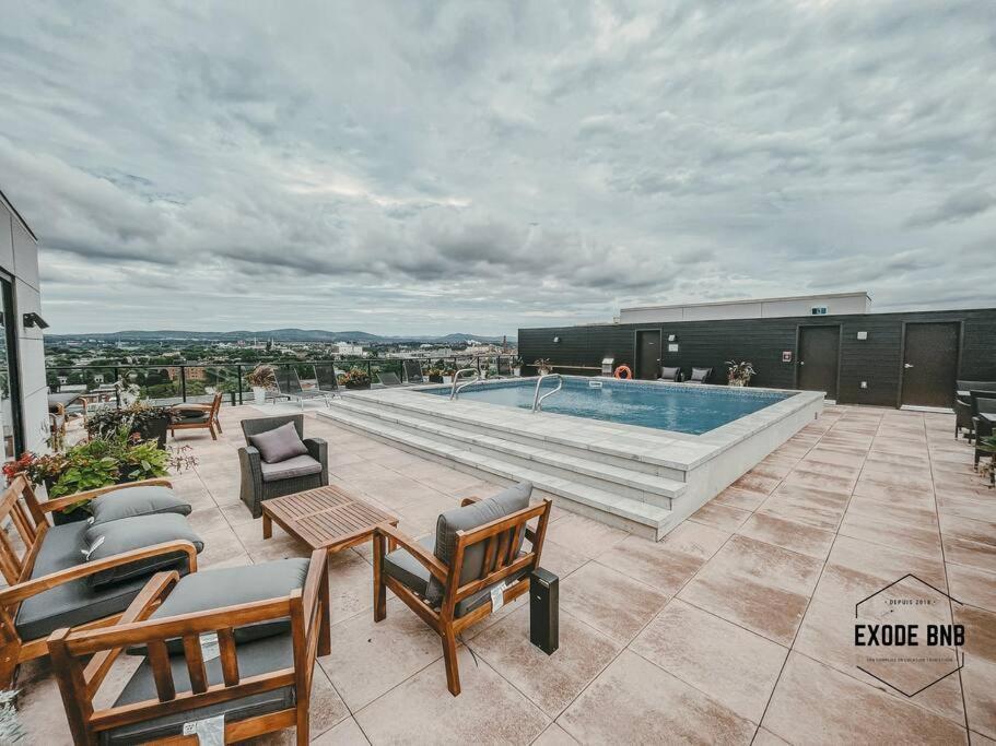 Le Rustique, Chic En Ville, Bbq/ Piscine Québec Zewnętrze zdjęcie